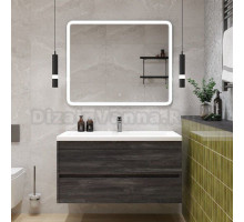 Мебель для ванной комнаты Art&Max Family-M 100 подвесная, iron stone