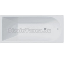 Акриловая ванна Corpa Nera Francesca CN05017WH 170x75 см, пристенная, белая, с экранами