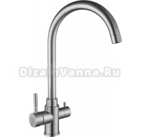 Смеситель для кухни GOLDEN FOX Lomond 11350 сатин