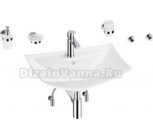 Комплект Wellsee Cerulean 201006751 глянцевый белый, хром, 9 в 1