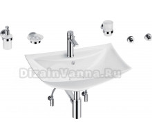 Комплект Wellsee Cerulean 201006756 глянцевый белый, хром, 9 в 1