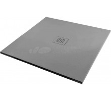Поддон для душа Starohome Solid 1237829 80х80, серый матовый