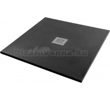 Поддон для душа Starohome Solid 1237485 80х80, черный матовый