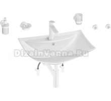 Комплект Wellsee Cerulean 201006785 глянцевый белый, матовый белый, 9 в 1