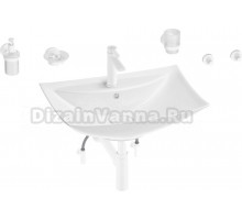 Комплект Wellsee Cerulean 201006790 глянцевый белый, матовый белый, 9 в 1