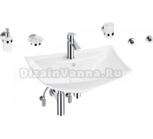 Комплект Wellsee Cerulean 201006791 глянцевый белый, хром, 9 в 1