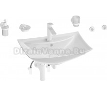 Комплект Wellsee Cerulean 201006795 глянцевый белый, матовый белый, 9 в 1