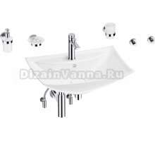 Комплект Wellsee Cerulean 201006796 глянцевый белый, хром, 9 в 1