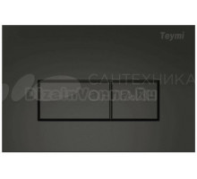 Кнопка смыва Teymi Helmi T70203BM черный матовый