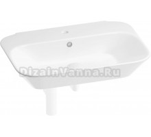 Накладная раковина Wellsee Eclatant 201001750 65, с сифоном и донным клапаном, глянцевый белый, матовый белый