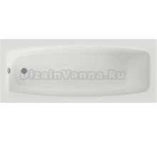 Акриловая ванна Berges Feya 050011 160x70 см, пристенная, белая
