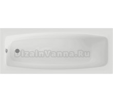 Акриловая ванна Berges Feya 050013 150x70 см, пристенная, белая, с каркасом