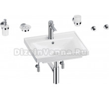 Комплект Wellsee FreeDom 201006836 глянцевый белый, хром, 9 в 1