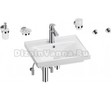 Комплект Wellsee FreeDom 201006841 глянцевый белый, хром, 9 в 1