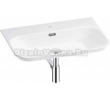 Накладная раковина Wellsee Eclatant 2.0 201001751 65, с сифоном и донным клапаном, глянцевый белый, хром