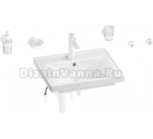 Комплект Wellsee FreeDom 201006850 глянцевый белый, матовый белый, 9 в 1