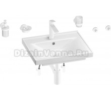 Комплект Wellsee FreeDom 201006855 глянцевый белый, матовый белый, 9 в 1