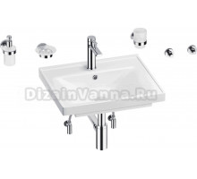 Комплект Wellsee FreeDom 201006856 глянцевый белый, хром, 9 в 1