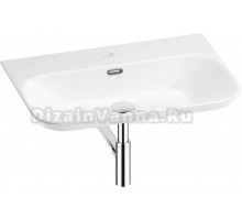 Накладная раковина Wellsee Eclatant 2.0 201001766 65, с сифоном и донным клапаном, глянцевый белый, хром