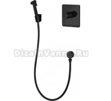 Гигиенический душ Rose R105H со смесителем, С ВНУТРЕННЕЙ ЧАСТЬЮ, черный