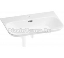 Накладная раковина Wellsee Eclatant 2.0 201001775 65, с сифоном и донным клапаном, глянцевый белый, матовый белый
