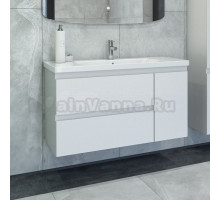 Тумба с раковиной Caprigo Forte 100 R белая