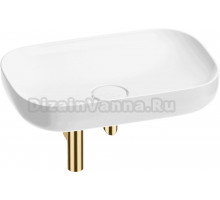 Комплект Wellsee Croquis 201001023 глянцевый белый, золото, 3 в 1