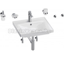 Комплект Wellsee FreeDom 201006886 глянцевый белый, хром, 9 в 1