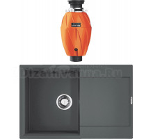 Комплект Мойка Omoikiri Daisen 78T-GR leningrad grey + Измельчитель Nagare 1000