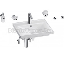 Комплект Wellsee FreeDom 201006896 глянцевый белый, хром, 9 в 1