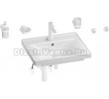 Комплект Wellsee FreeDom 201006900 глянцевый белый, матовый белый, 9 в 1