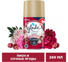 Освежитель воздуха Glade запасной балон, пион и сочные ягоды