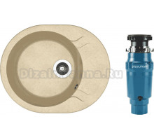 Комплект Мойка Dr. Gans Berta 580 дюна + Измельчитель Paulmark Intenso I-400