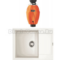 Комплект Мойка Omoikiri Daisen 65T-WH белая + Измельчитель Nagare 1000
