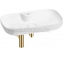 Комплект Wellsee Croquis 2.0 201001073 глянцевый белый, золото, 3 в 1