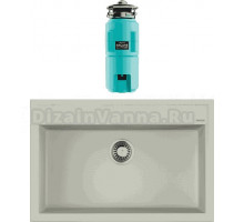 Комплект Мойка Omoikiri Daisen 77-PA пастила + Измельчитель Nagare slim 1250-AZ azur blue