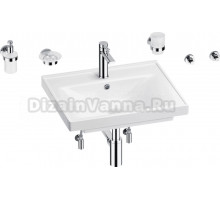 Комплект Wellsee FreeDom 201006906 глянцевый белый, хром, 9 в 1