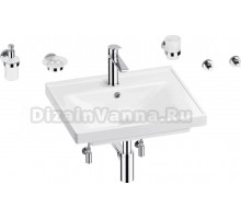 Комплект Wellsee FreeDom 201006901 глянцевый белый, хром, 9 в 1