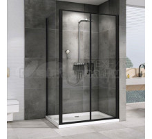 Душевой уголок Abber Sonnenstrand AG04100BC-S90B 100x90, профиль черный, стекло прозрачное