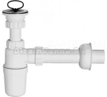 Сифон для раковины McAlpine MRSK1 компрессионый, с пробкой