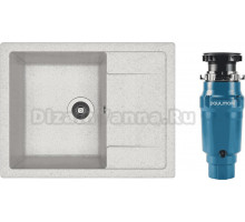 Комплект Мойка Dr. Gans Tekno 650 серый + Измельчитель Paulmark Intenso I-400
