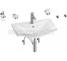 Комплект Wellsee Bisou 201007281 глянцевый белый, хром, 9 в 1