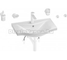 Комплект Wellsee Bisou 201007285 глянцевый белый, матовый белый, 9 в 1