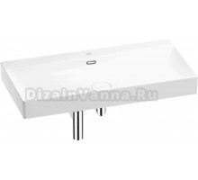 Накладная раковина Wellsee Bromance 201001821 90, с сифоном и выпуском, глянцевый белый, хром