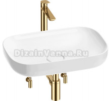 Комплект Wellsee Croquis 201003953 глянцевый белый, золото, 5 в 1