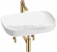 Комплект Wellsee Croquis 201003988 глянцевый белый, золото, 5 в 1