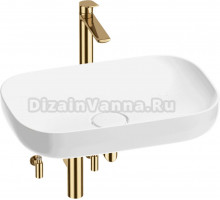 Комплект Wellsee Croquis 201003993 глянцевый белый, золото, 5 в 1