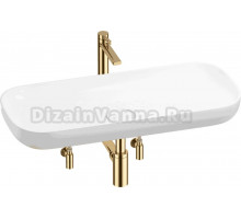 Комплект Wellsee Croquis 201004008 глянцевый белый, золото, 5 в 1