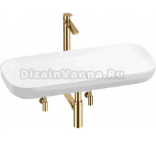 Комплект Wellsee Croquis 201004033 глянцевый белый, золото, 5 в 1