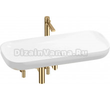 Комплект Wellsee Croquis 201004048 глянцевый белый, золото, 5 в 1